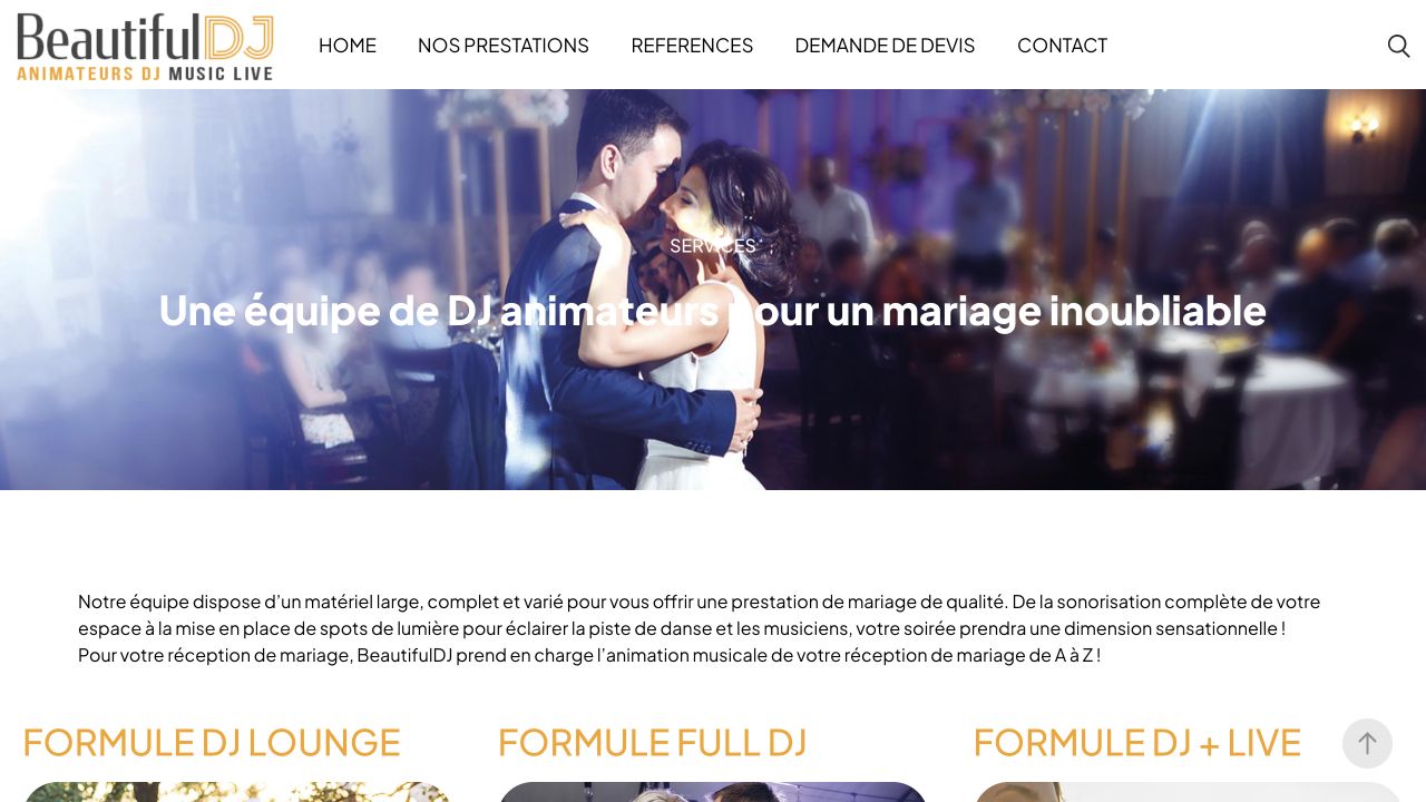 Capture du site de Beautiful DJ